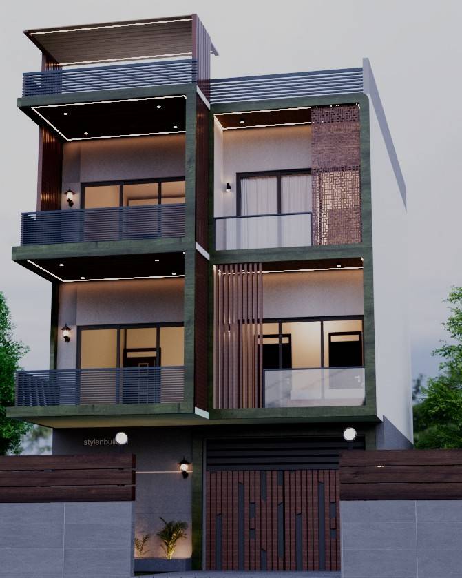 3storey front view